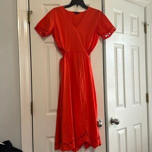 Small, Orange, For Cynthia Brand Dress